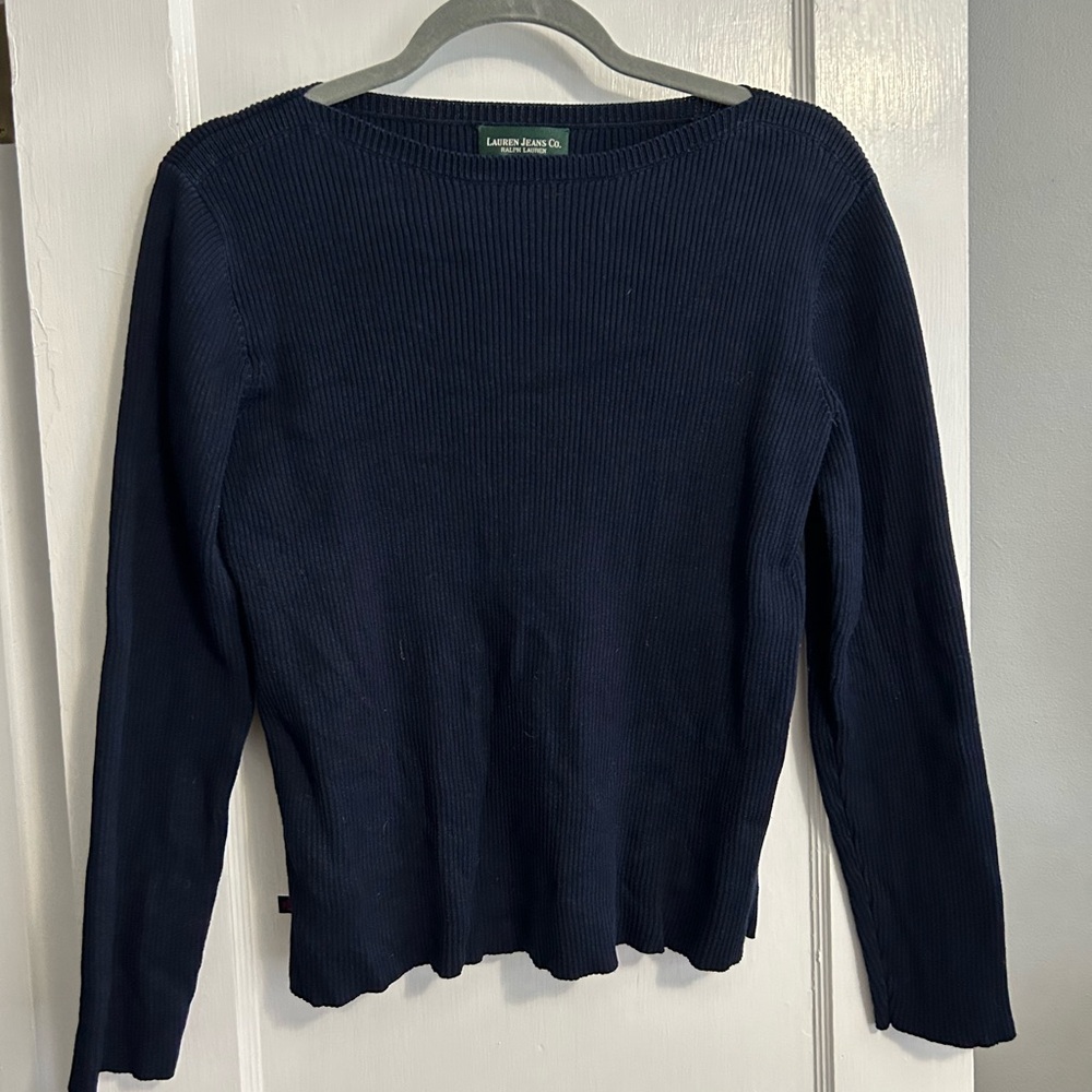 Lauren Jean Co. blue cotton sweater